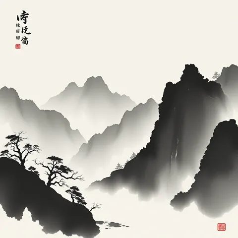 Augmanitai &mdash; chinese ink wash painting