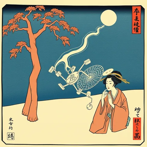 The Blending Effect &mdash; japanese ukiyo e woodblock print