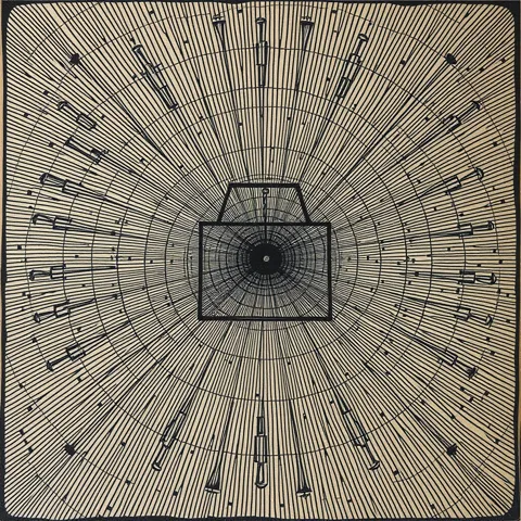 Semantic Ejection &mdash; copper engraving with detailed crosshatch patterns