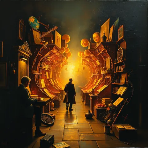 Recursive Feedback Loop &mdash; oil painting in the style of dutch golden age masters