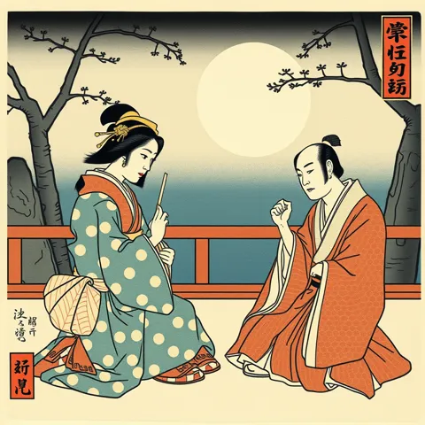 Modus Solitarius Digitalis &mdash; japanese ukiyo e woodblock print