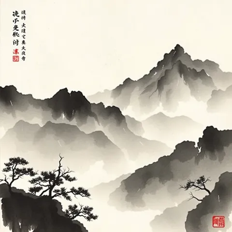 Evening Synchronization &mdash; chinese ink wash painting