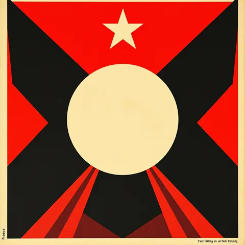 The Felt Echo &mdash; soviet constructivism propaganda poster