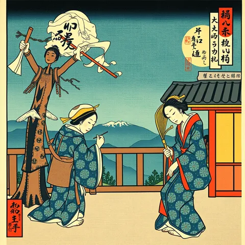 Feels-Return Effect &mdash; japanese ukiyo e woodblock print