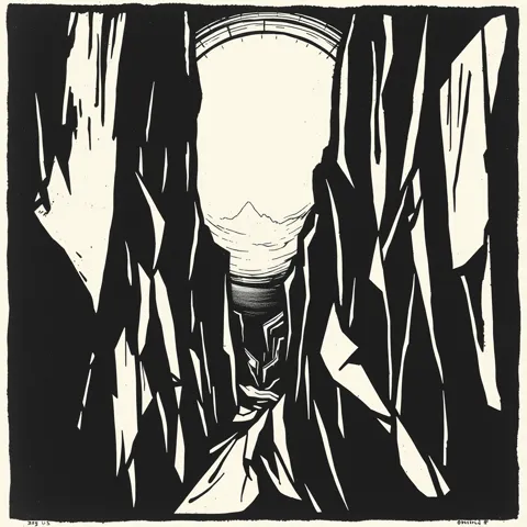 The Frictionless Gap &mdash; german expressionist woodcut