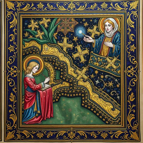 Context Drift &mdash; medieval illuminated manuscript
