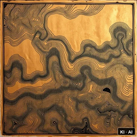 Fluide Identitätsmorphologie &mdash; copper engraving with detailed crosshatch patterns &mdash; AI-generated art plate for the concept