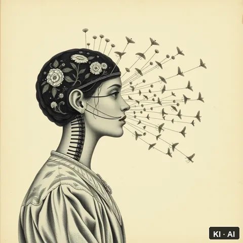 Zero-Point Self &mdash; victorian scientific illustration &mdash; AI-generated art plate for the concept
