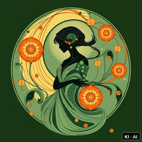 The Integrated Operator &mdash; art nouveau illustration &mdash; AI-generated art plate for the concept