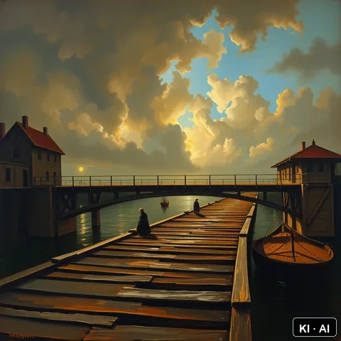 Bridge Species &mdash; oil painting in the style of dutch golden age masters &mdash; AI-generated art plate for the concept