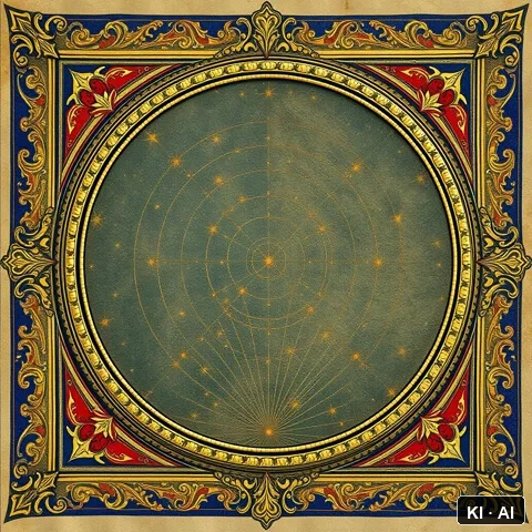 Data Stoicism &mdash; medieval illuminated manuscript &mdash; AI-generated art plate for the concept