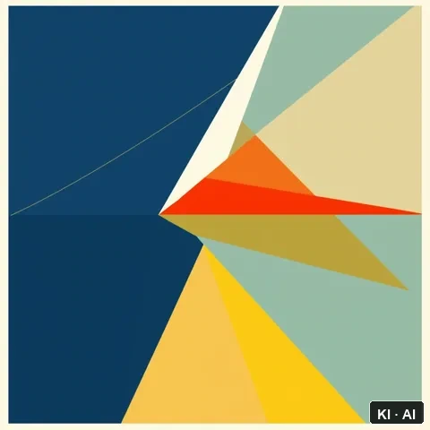 Perspective Triangulation &mdash; bauhaus poster &mdash; AI-generated art plate for the concept
