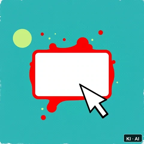 The Blank Cursor &mdash; pop art &mdash; AI-generated art plate for the concept