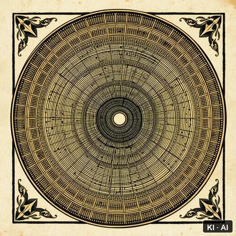 The Decision Clearing &mdash; copper engraving with detailed crosshatch patterns &mdash; AI-generated art plate for the concept