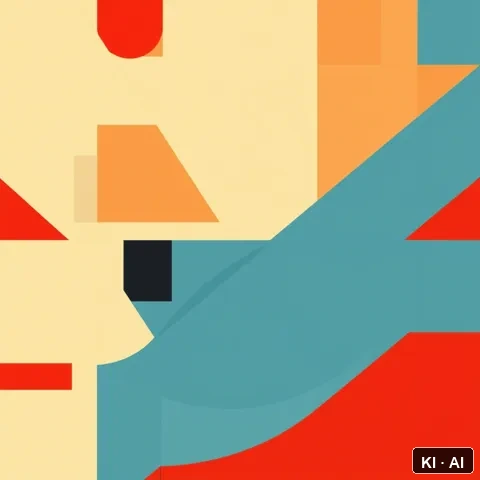 The Glitch Wave &mdash; bauhaus poster &mdash; AI-generated art plate for the concept